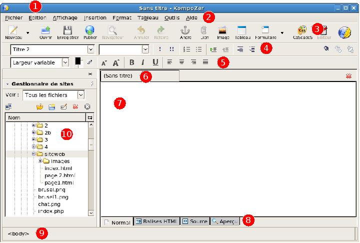 Interface NVU