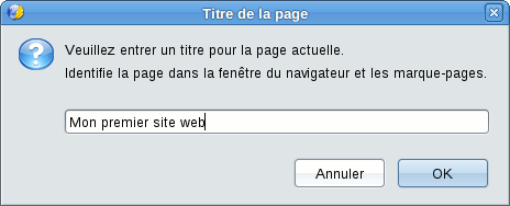 Titre de la page